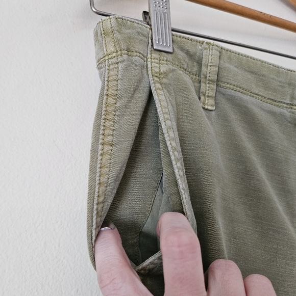 Gap Army Green Relaxed Fit Utility Jogger Pants, Cotton Tencel Size 4 - Picture 5 of 8